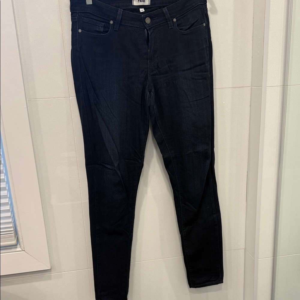 PAIGE Dark Blue Skinny Jeans
